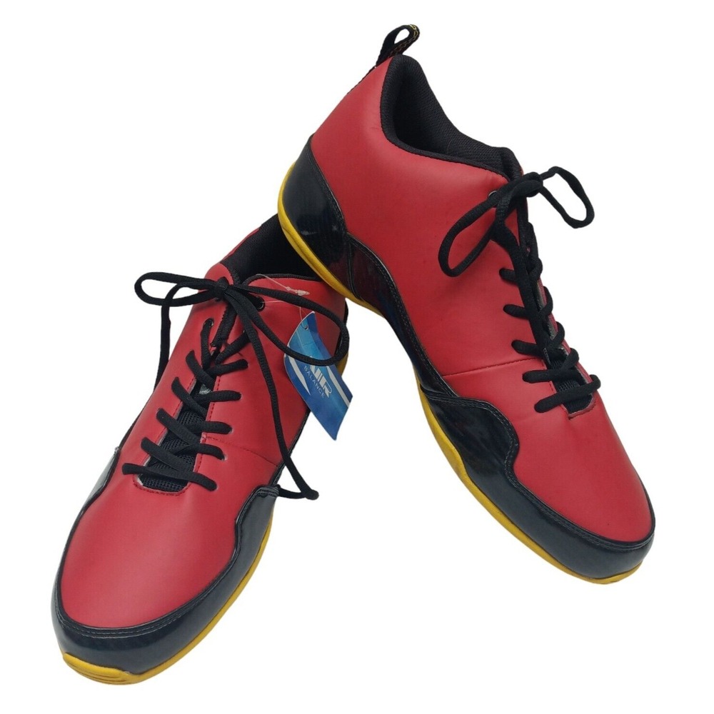 Men's AIR BALANCE BRAND size 13 athletic sneakers Red, Black, Yellow NWT